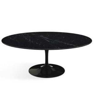 TABLE BASSE OVALE TULIPE EN MARBRE