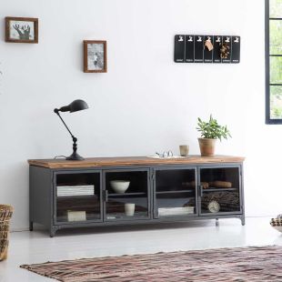 KIT ARMOIRE BASE EN MÉTAL ET BOIS