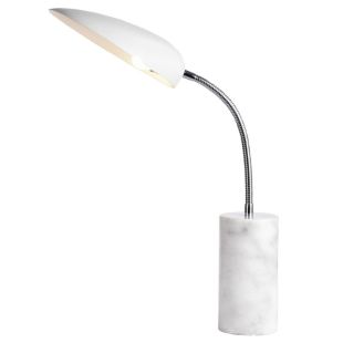 Cobra Table Lamp With Cylindrical Marble Base