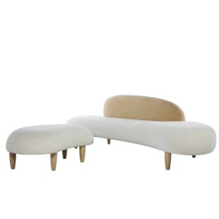 Freeform Island Sofa & Repose Pied