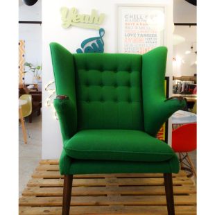 Fauteuil Papa bear & ottoman 