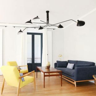 Plafonnier 6 bras