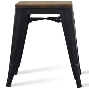 Mini Tabouret Rétro Café assise bois
